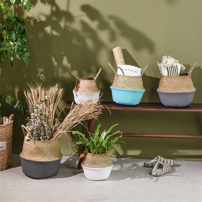 100% Handmade Bamboo Storage Basket